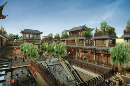 張家界魅力湘西門前修建地下人形通道