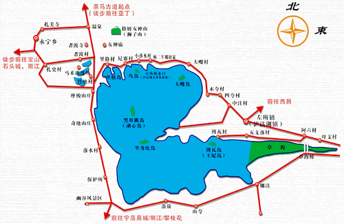 瀘沽湖在哪里？瀘沽湖地圖,瀘沽湖怎么走
