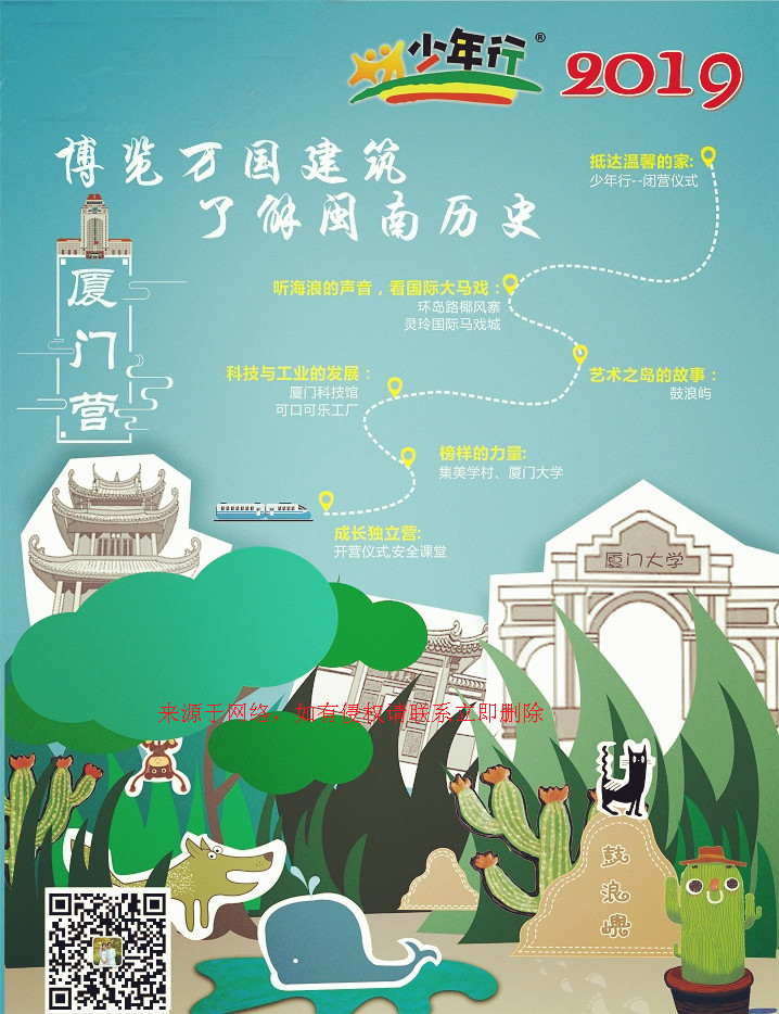 我到廈門踩浪花-長沙到廈門夏令營少年行主題夏令營